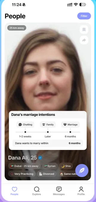 A Rabta profile with marriage plans
